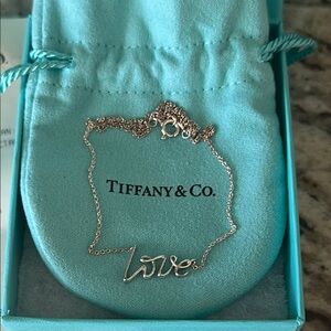 Tiffany & Co. Paloma's Graffiti
Love Pendant Sterling Silver Necklace